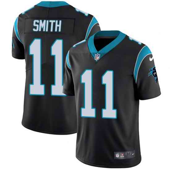 Nike Panthers #11 Torrey Smith Black Team Color Mens Stitched NFL Vapor Untouchable Limited Jersey